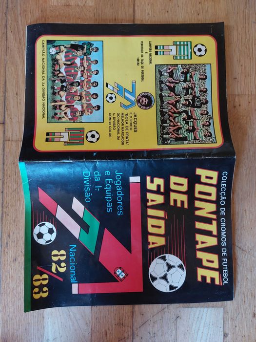 Caderneta de cromos "Pontapé da saída 82/83" - Completa