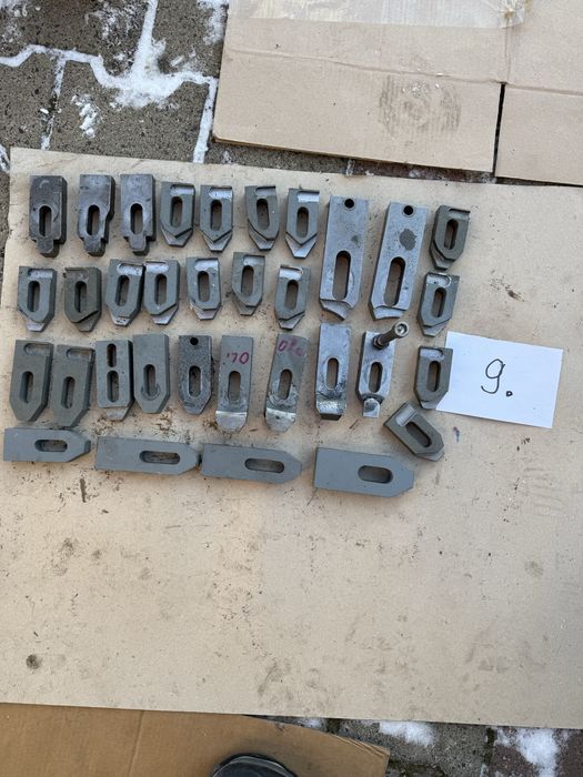 Zestaw łap dociskowych do CNC – stalowe elementy mocujące