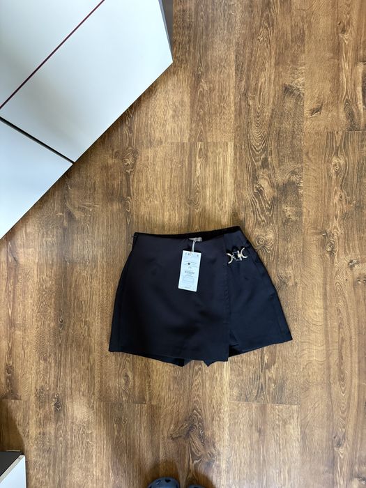 Czarne Viralowe Spódnico spodenki Bershka S Viral Coquette Hit Lato Wakacje Impreza