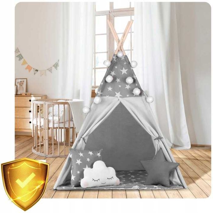 Namiot dla dzieci Tipi domek do domu DUŻY ZESTAW + EBOOK Nowe!!