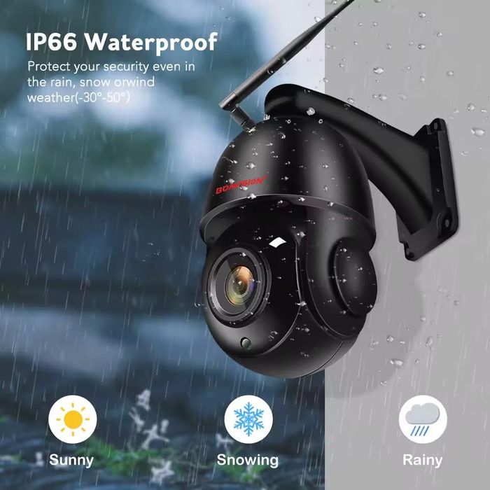 Поворотна Wi-Fi камера відеоспостереження BOAVISION 4K 8MP PTZ