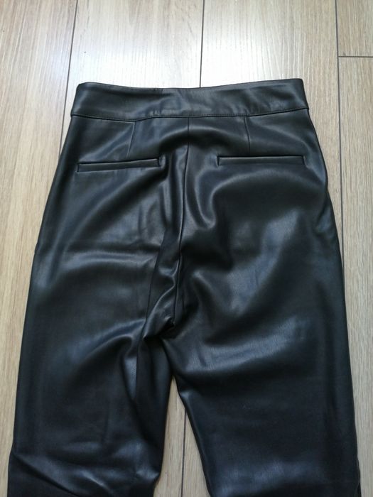 Spodnie damskie czarne skajka XS/34/6 Reserved nowe