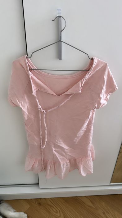 Bluzka tunika pudrowy róż stan idealny