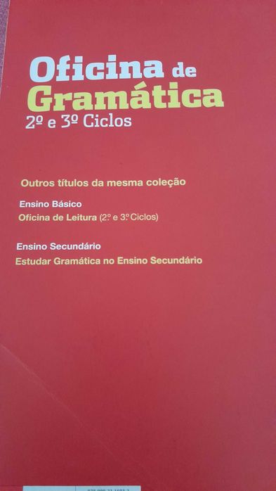 "Oficina de Gramática" para 2 e 3 ciclos