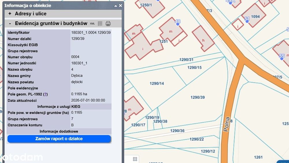 Działka budowlana w centrum Dębicy – Media, WZ, świetna lokalizacja! - Widok 2