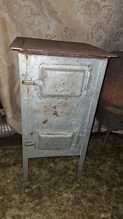 Piec koza żeliwny i szamotowy