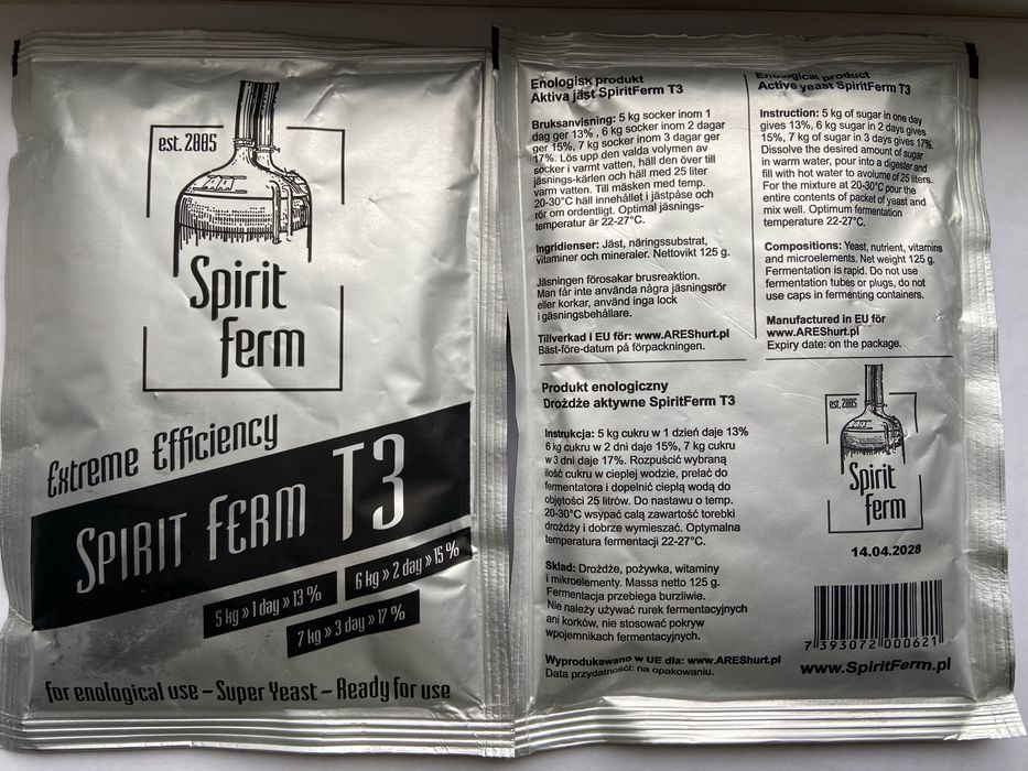 Дрожжи/дріжджі для цукру,вина,сидру,меду та метобісульфат калію