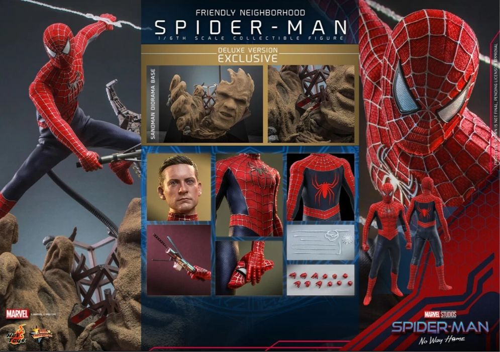 Фигурка 1/6 hot toys mms 662 SPIDER-MAN NO WAY HOME deluxe: 23 000