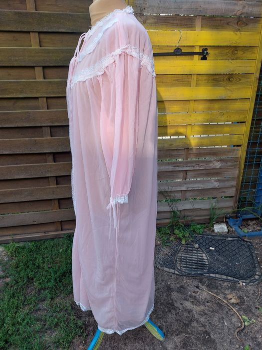 Stary szlafrok damski unikatowy z czasów PRL rozmiar 2XL/3XL