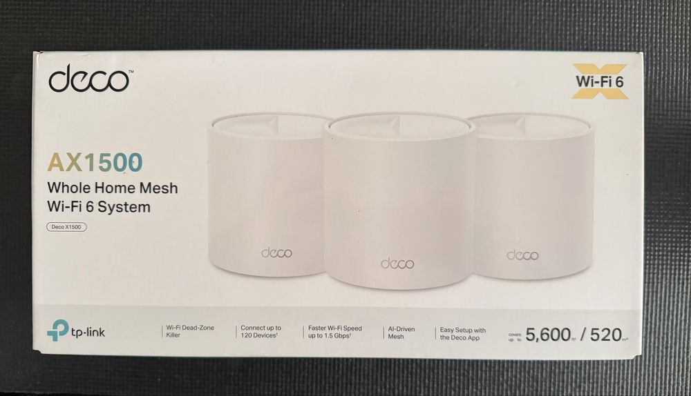TpLink Deco AX1500. Novo ( embalagem de 3 )