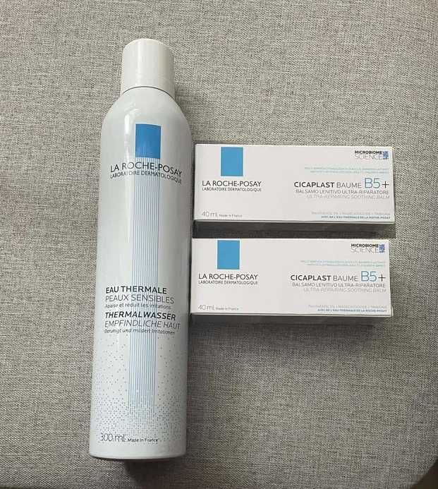 LaRochePosay woda termalna 300ml + 2x Cicaplast B5+ balsam kojący 40ml
