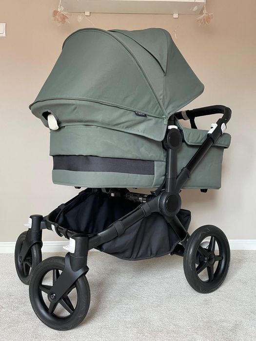Wózek Bugaboo Donkey 5 Duo forest green + 2 moskitiery – idealny stan !!!