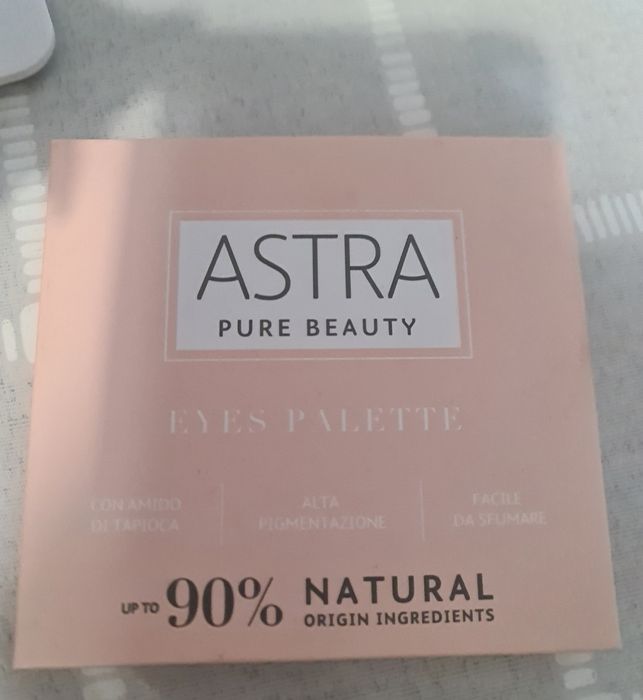 Paleta 9 cieni naturalnych astra beauty brązy nowa bez talku