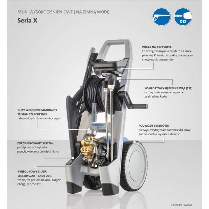 Myjka KRANZLE X10/140 TST + dirtkiller + szybkozłącza