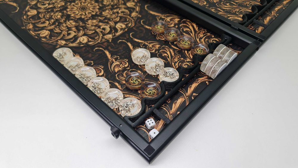 Нарды Классика шпон дуба фото-печать под заказ. Подарок другу. Нарди