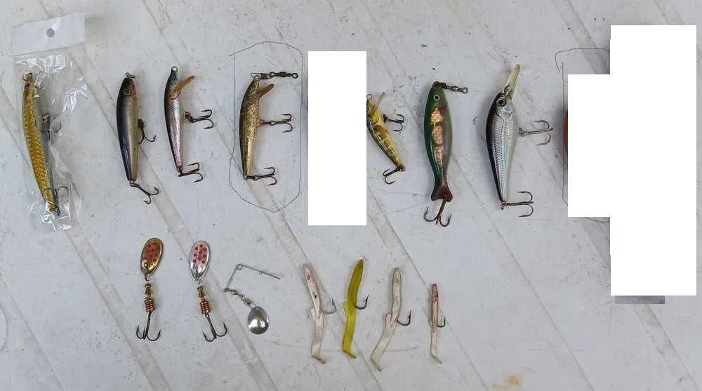 Pescadores, amostras de pesca para rio e para mar