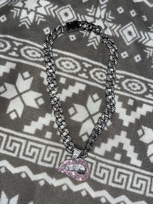 gruby chain cuban link z pendantem