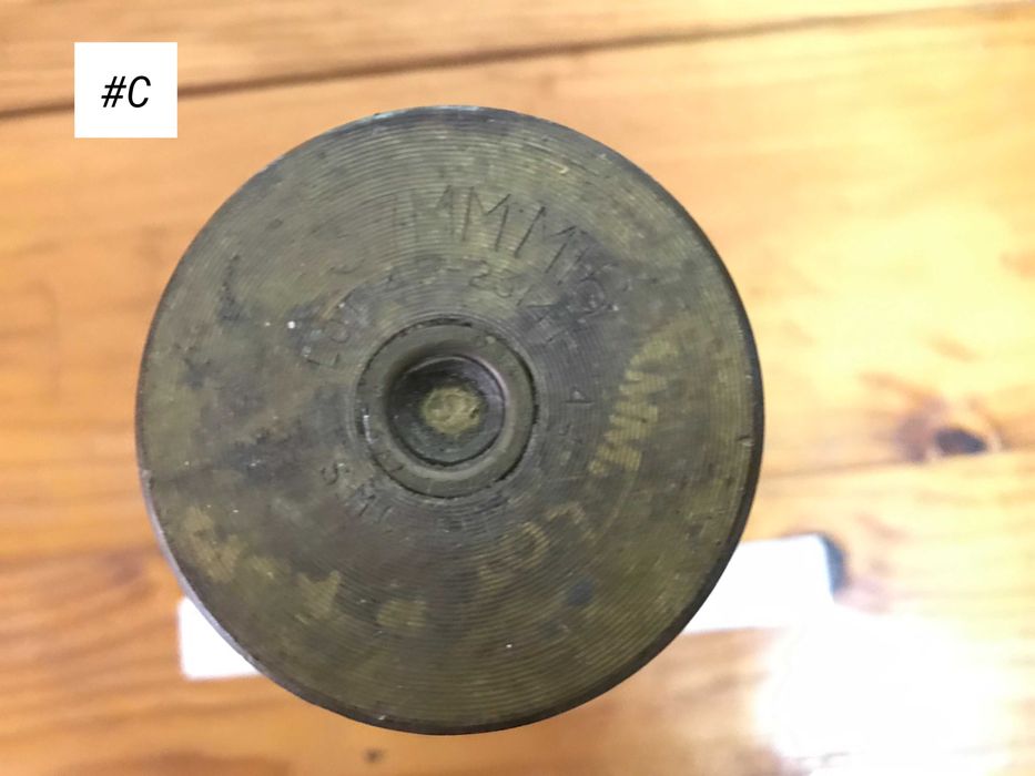 Invólucro de munição Primeira e Segunda Guerra Mundial