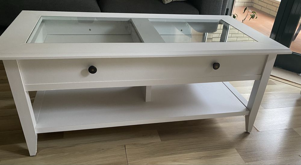 Mesa de Centro Retangular Branca Melody