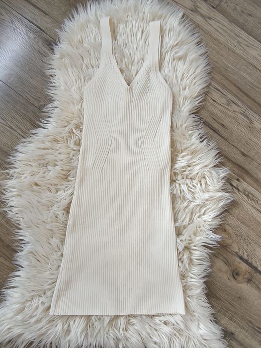Sukienka ecru H&M S