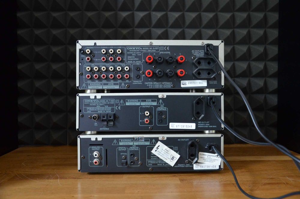 ONKYO wzmacniacz A-921 + TUNER T-422 + CD C-721 + pilot
