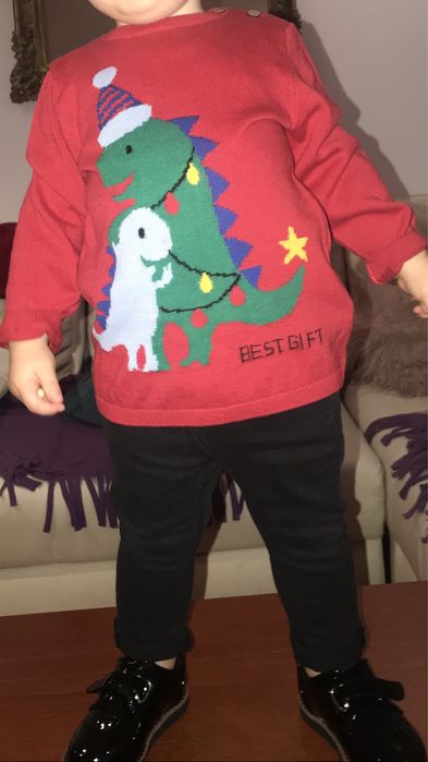 H&M sweter sweterek Święta, sesje, rozm 86 - 92 cm