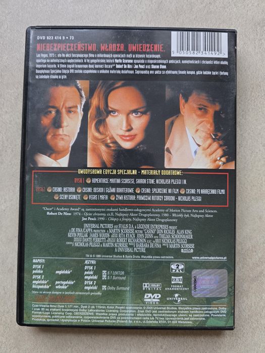 Casino Kasyno De Niro, Pesci, Stone 2 DVD