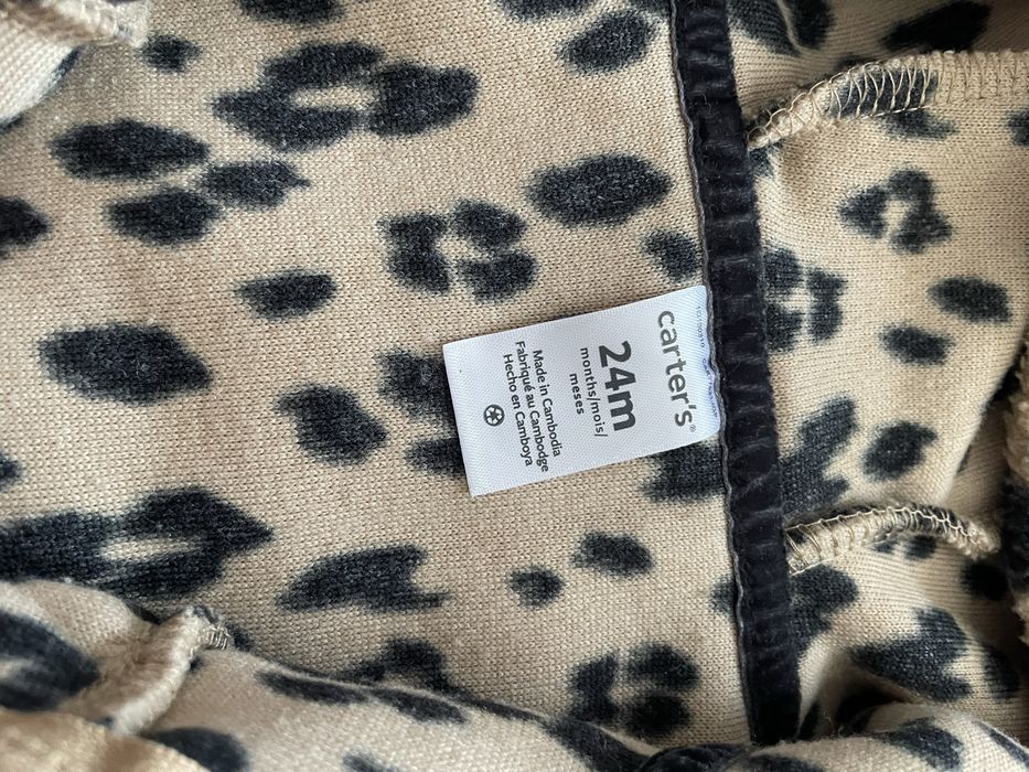 Ромпер леопардовий теплий carters 24