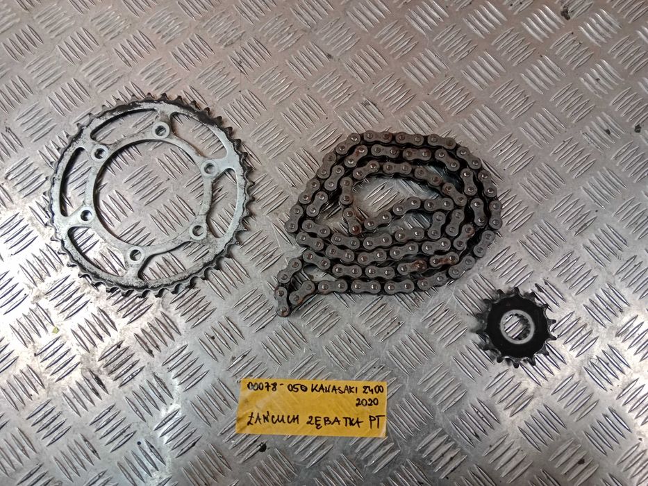 Kawasaki Z400 Napęd Łańcuch Zębatka Przód Tył 19-23
