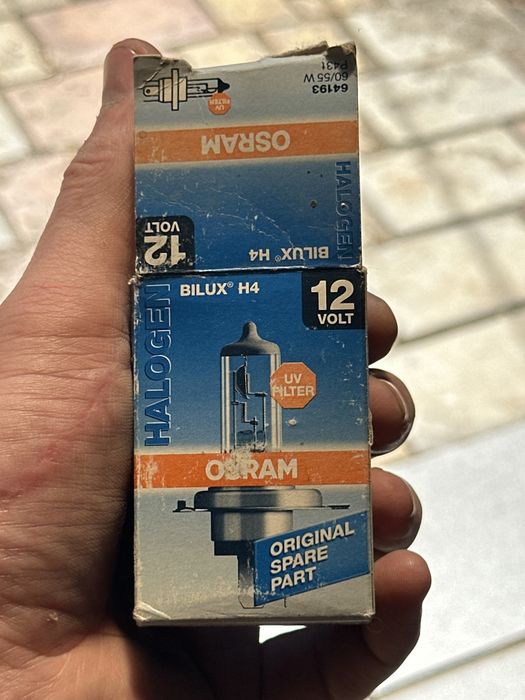 Паливний фільтр JPN 30F1007JPN (для Nissan Micra, Sunny, Primera, Almera), Нова галогенна автолампа Osram Bilux H4 12V 60/55W (64193) Original