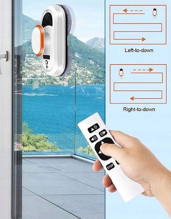Inteligentny Robot Do Mycia Szyb Okna Lustra Podłóg Szklanych Drzwi Ze