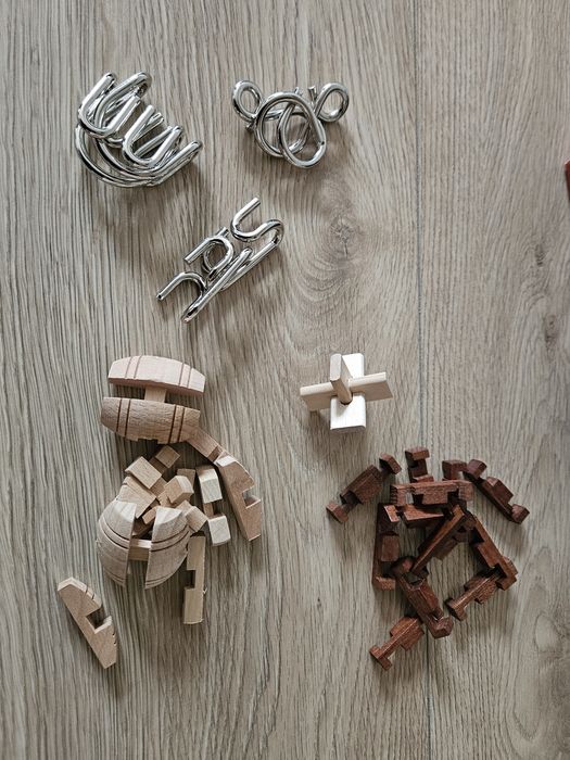 Łamigłówki puzzle  Mensa 6 sztuk (bez odpowiedzi)