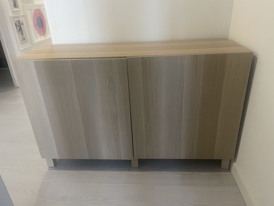Movel ikea Besta 120x42x74 efeito carvalho