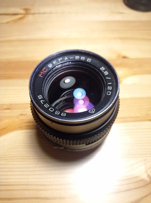Об'єктив МС Вега-28 Б F2.8 120мм (Київ Киеа 88см 60, Pentaxon Six Ttl)