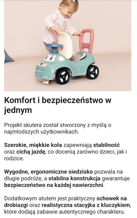 Nowy jezdzik little Smoby.