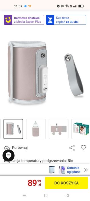 Przenośny podgrzewacz butelek