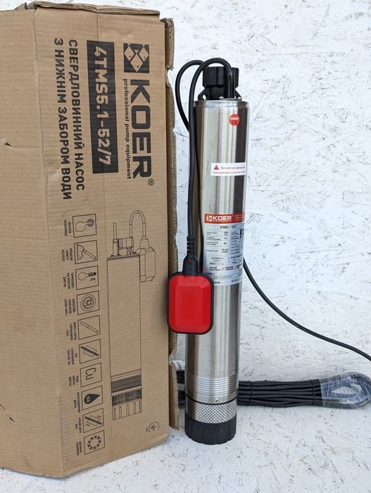 Насос з нижнім забором води свердловинний KOER 4TMS 5.1-52/7