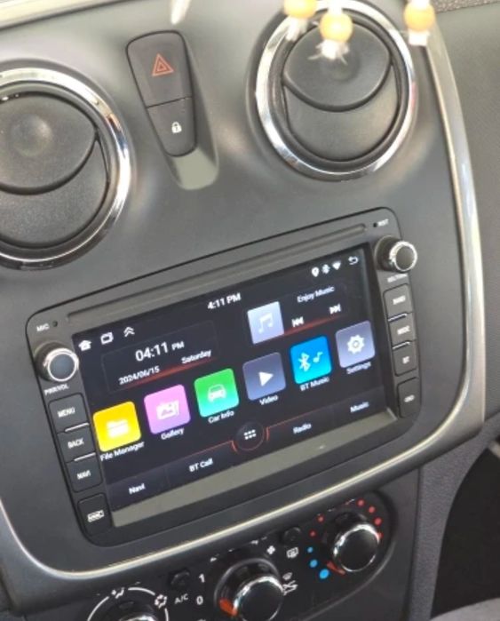 Rádio Dacia Duster/Sandero/Captur Android 14 com GPS (Novo)