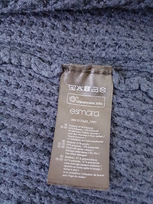 Długi granatowy sweter Esmara 34/36