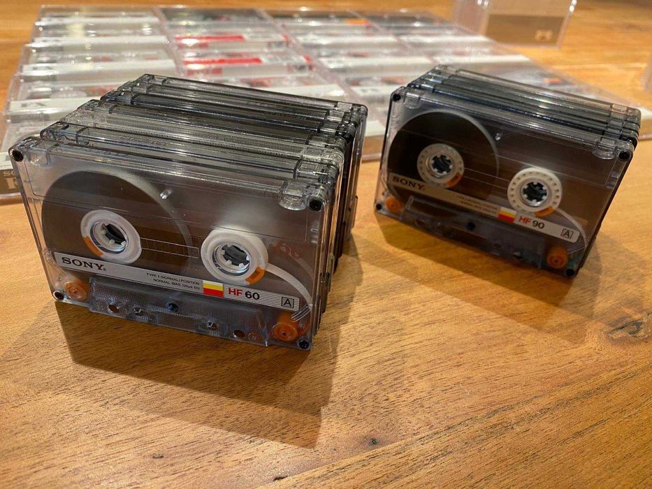 30 cassetes de gravação de áudio, novas.