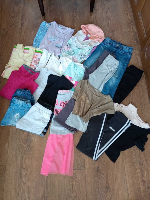 Paka ubrań dla dziewczynki 134/140 markowe ubrania
