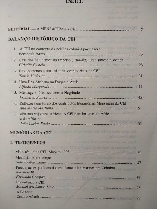 Mensagem - Número Especial -  Associação de Estudantes do Império