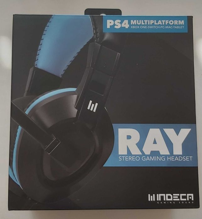 RAY Stereo Gaming Headset Indeca Gaming Sound PS4 Xbox One Switch PC