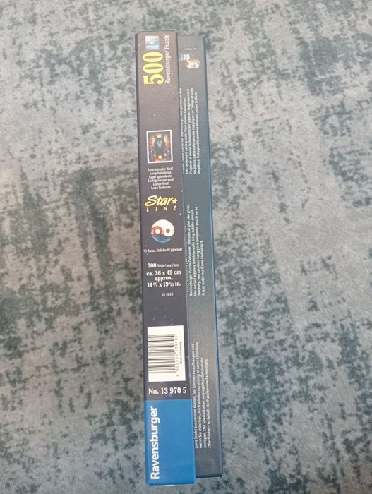Пазли Ravensburger Star Line 500 елементів Вовк (Світяться в темряві)