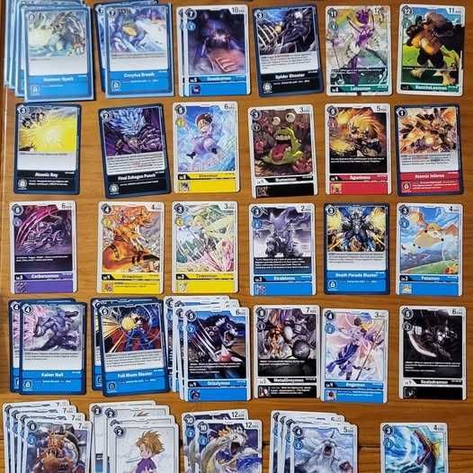 Cartas Digimon (Deck Azul + outros  )