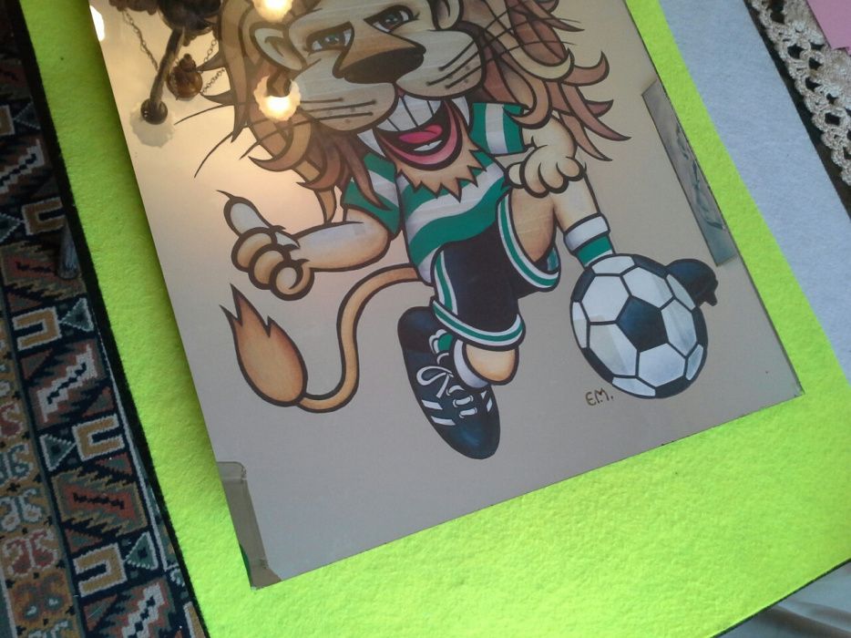 Quadro em espelho S.C.P. (leão)64585190711170122