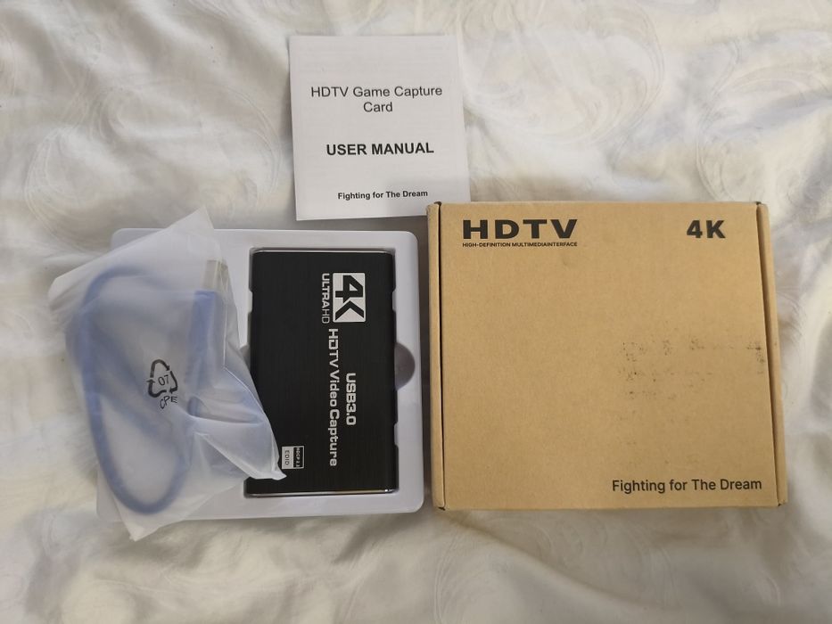 Зовнішня карта відеозахоплення 4K HDMI в USB 3.0 з мікрофонним входом