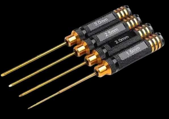 Набор шестигранных отверток с титановым покрытием для FPV дронов