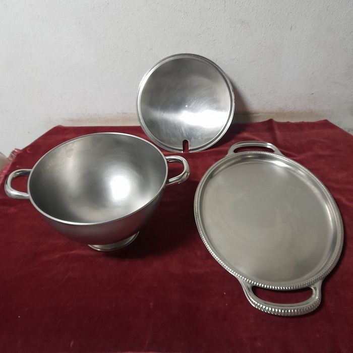 Vendo terrina+bandeja em ynox64751277756929121
