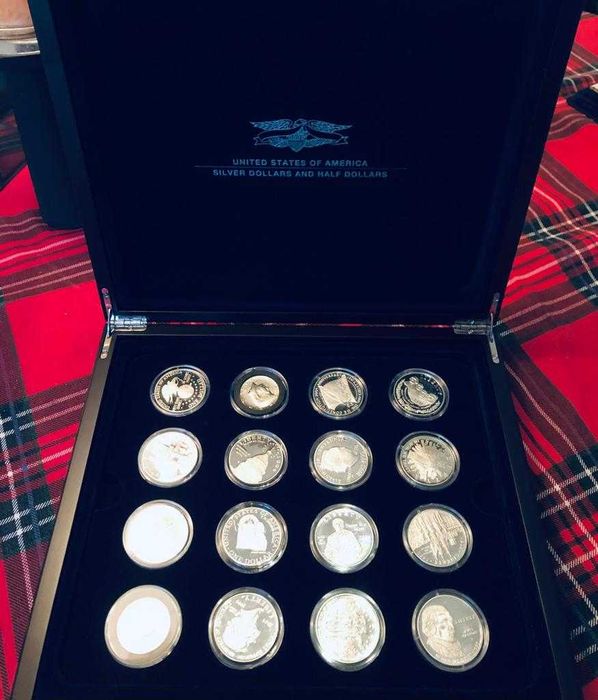 One Dollar - Coleção Philae, 16 moedas em  prata de Dollar